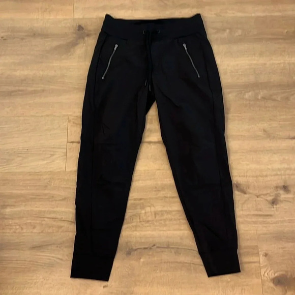 Athleta | Black nylon joggers pants Women’s size 2 stretch athletic athliesure - Picture 1 of 8